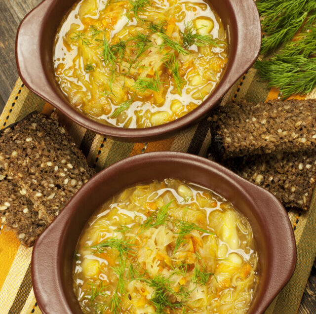 Traditional,Russian,Sour,Cabbage,Soup