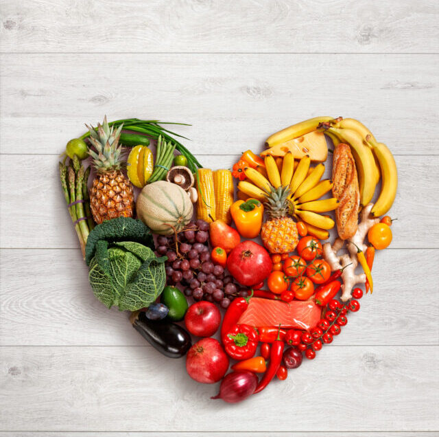 Heart,Symbol.,Fruits,Diet,Concept.,Healthy,Eating,Concept,/,Food